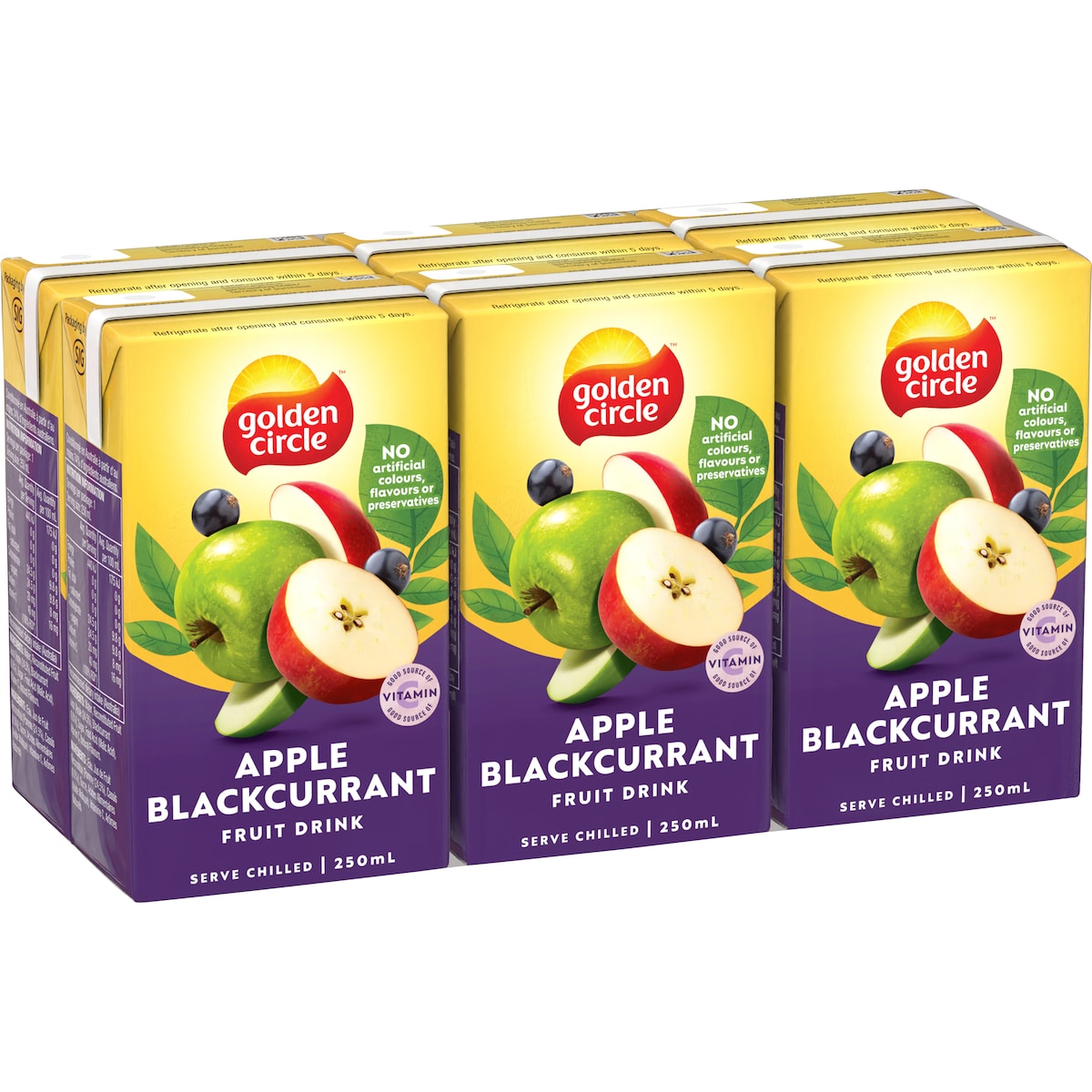 Fruitco Golden Circle Apple Blackcurrant Poppers Fruit Drink Multipack Lunchbox