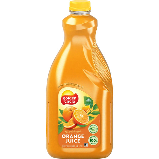 Fruitco Golden Circle Orange Juice No Added Sugar Fruit Juices Oj 2l