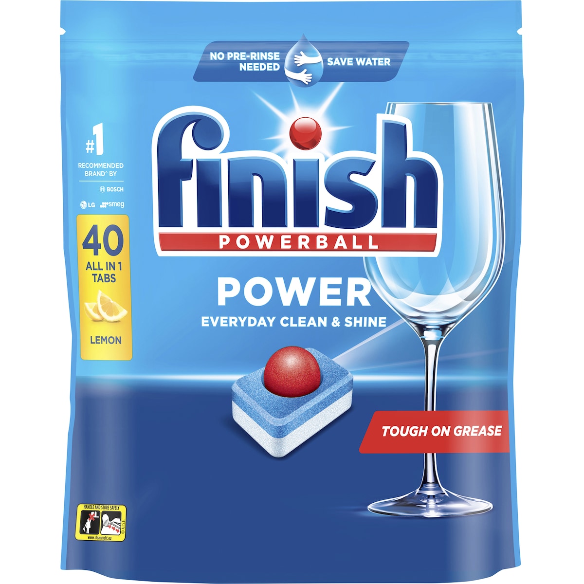Fruitco Finish Power Lemon Dishwasher Tablets 40 pack