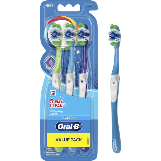 Fruitco Oral-B Complete 5 Way Clean Medium Toothbrush each