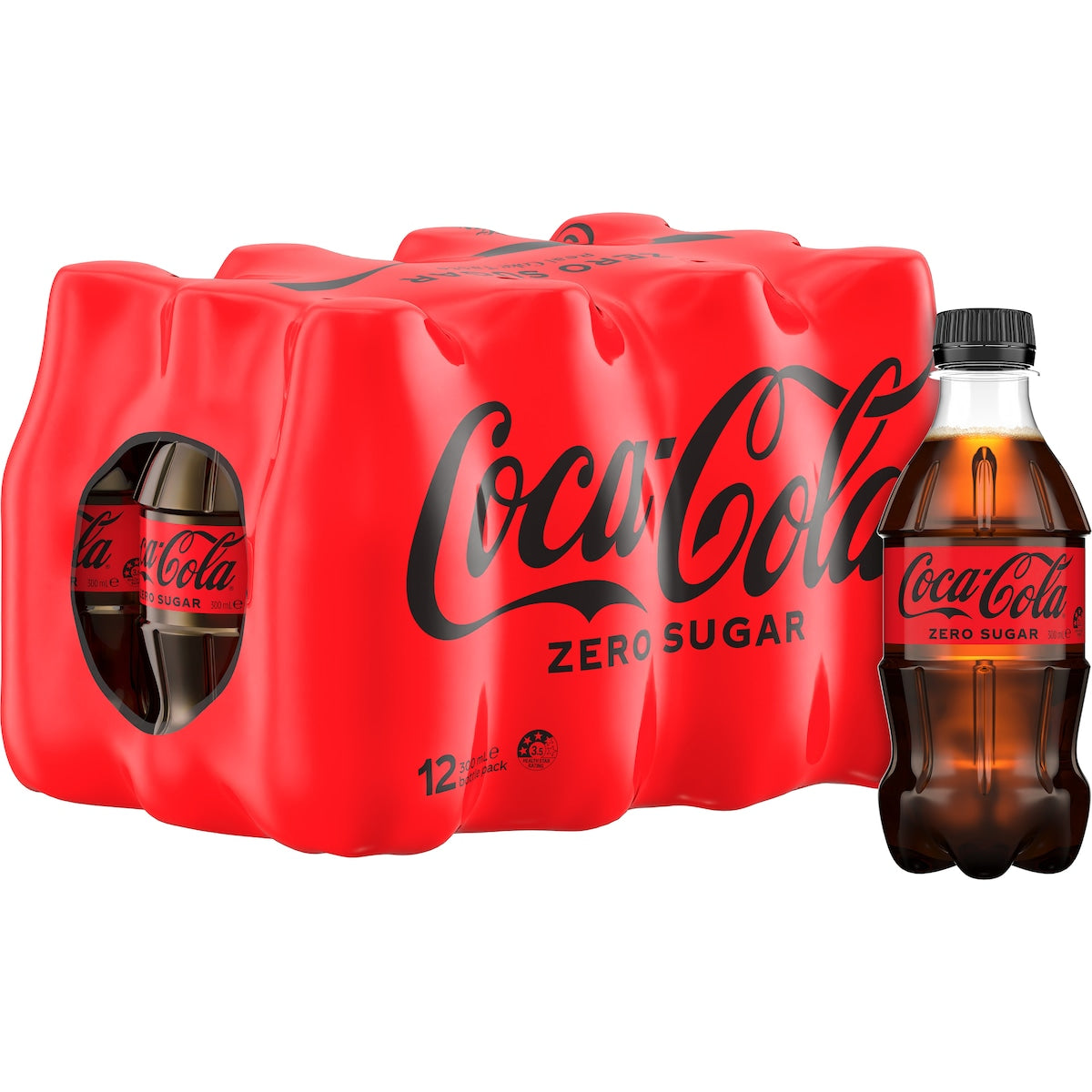 Fruitco Coca-Cola Zero Sugar Soft Drink Mini Bottles 12 x 300ml