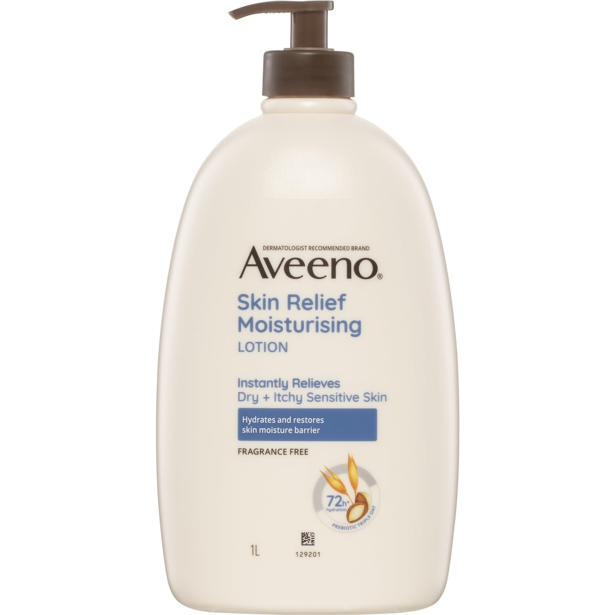 Fruitco Aveeno Skin Relief Fragrance Free Body Lotion Dry Sensitive Skin 1l