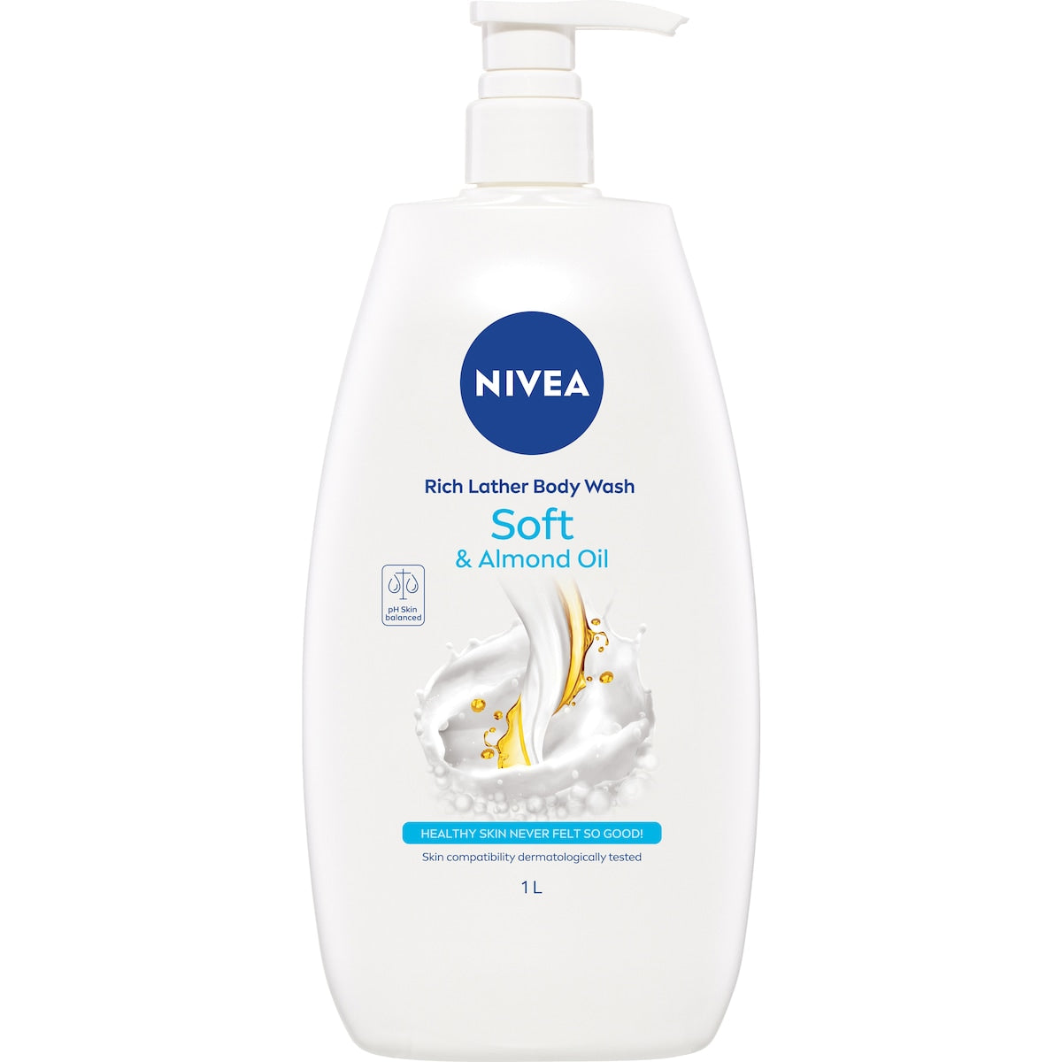 Fruitco Nivea Rich Lather Soft & Almond Oil Body Wash & Shower Gel 1l