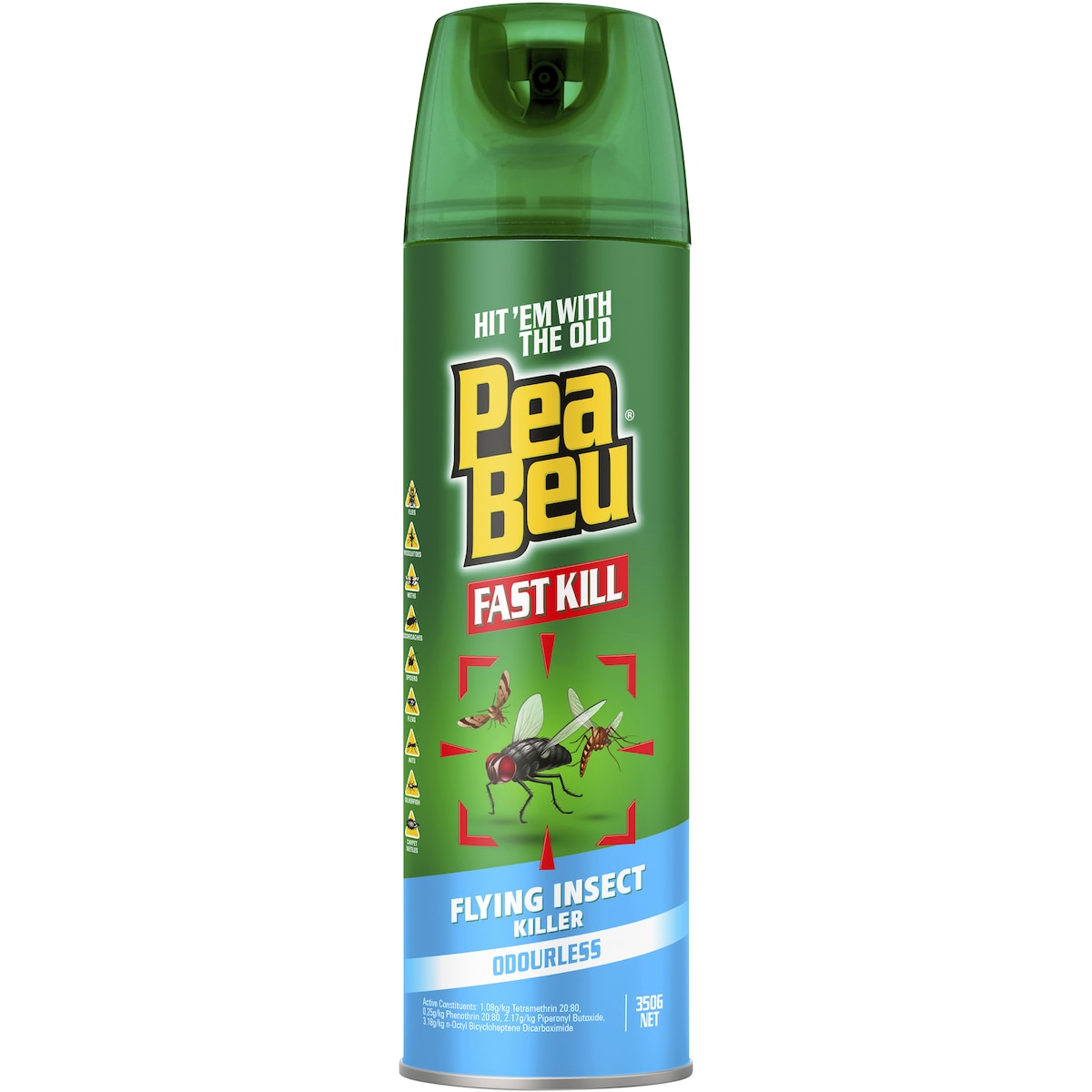 Fruitco Pea Beu Flying Insect Killer Aerosol Spray Odourless 350g