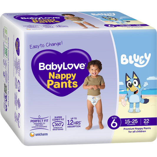 Fruitco Babylove Nappy Pants Size 6 (15-25kg) 22 Pack