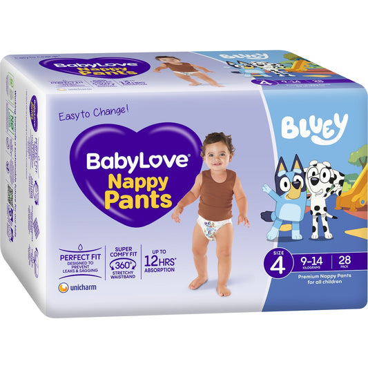 Fruitco Babylove Nappy Pants Size 4 (9-14kg) 28 Pack
