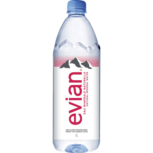 Fruitco Evian Natural Mineral Water 1l