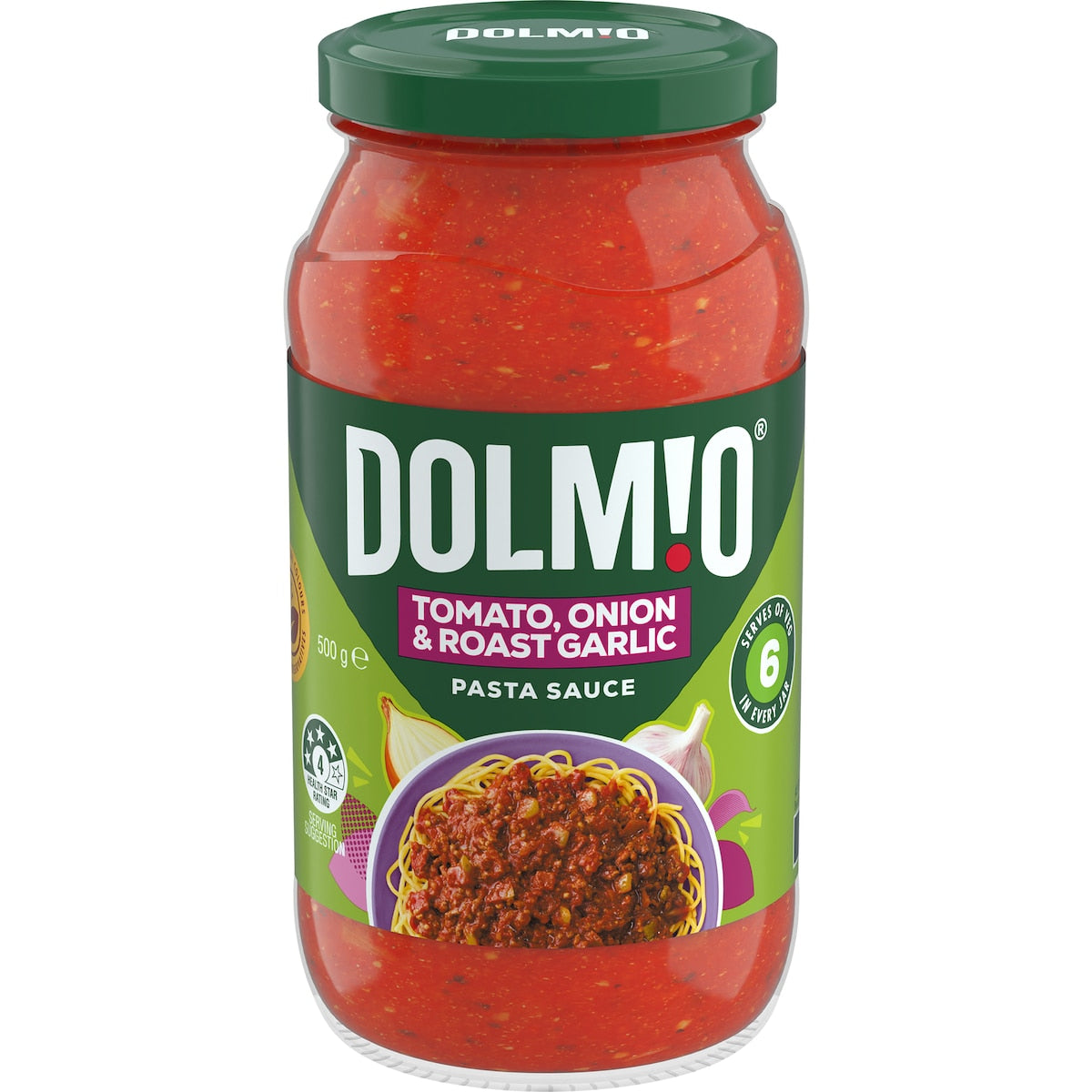 Fruitco Dolmio Extra Tomato Onion & Roast Garlic Pasta Sauce 500g