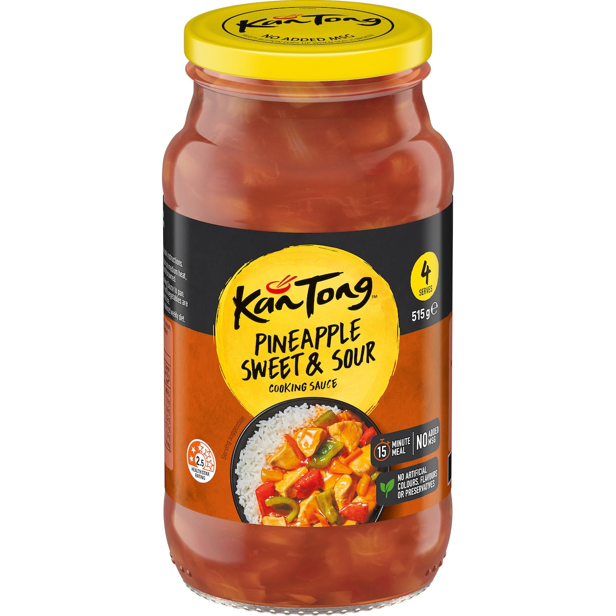 Fruitco Kan Tong Pineapple Sweet & Sour Stir Fry Cooking Sauce 515g