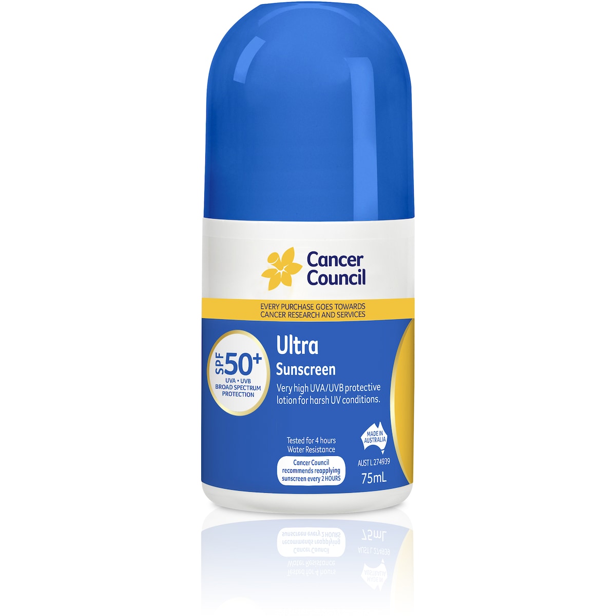 Fruitco Cancer Council Spf 50+ Sunscreen Ultra 75ml