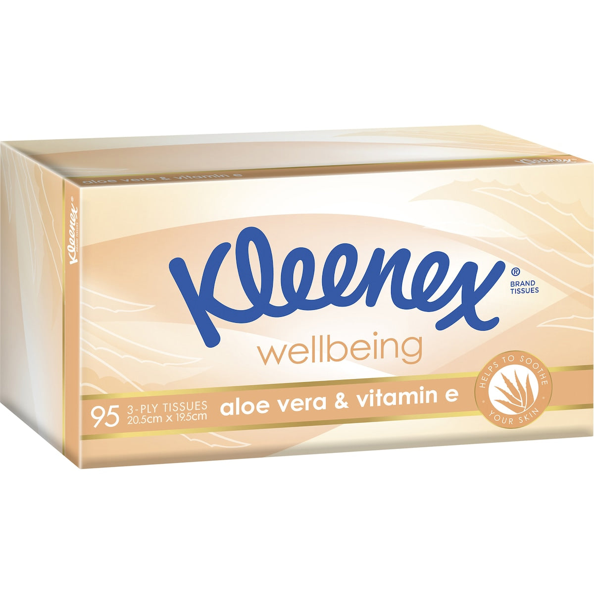 Fruitco Kleenex Aloe Vera & Vitamin e 3 Ply Facial Tissues 95 Pack