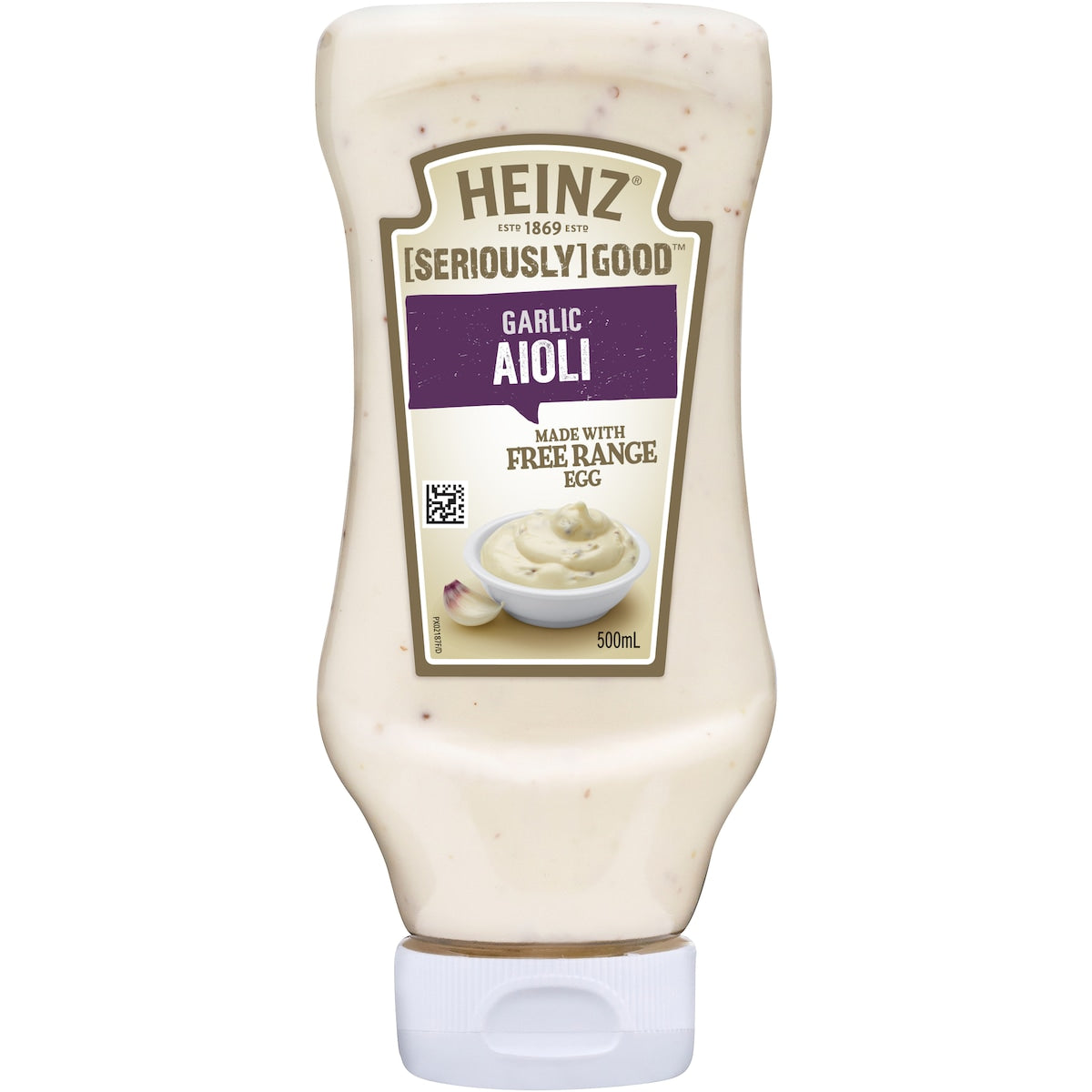 Fruitco Heinz Seriously Good Mayo Garlic Aioli Flavoured Mayonnaise 500mL