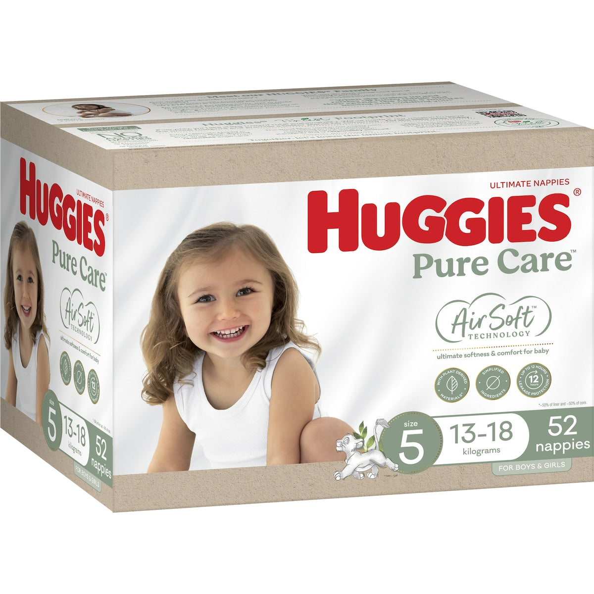 Fruitco Huggies Ultimate Nappies Size 5 (13-18kg) 52 Pack