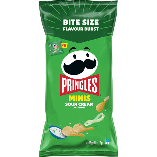 Fruitco Pringles Minis Multipack Sour Cream & Onion Potato Chips 5 pack