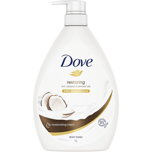 Fruitco Dove Restoring Body Wash With Coconut & Almond Oils 1 l
