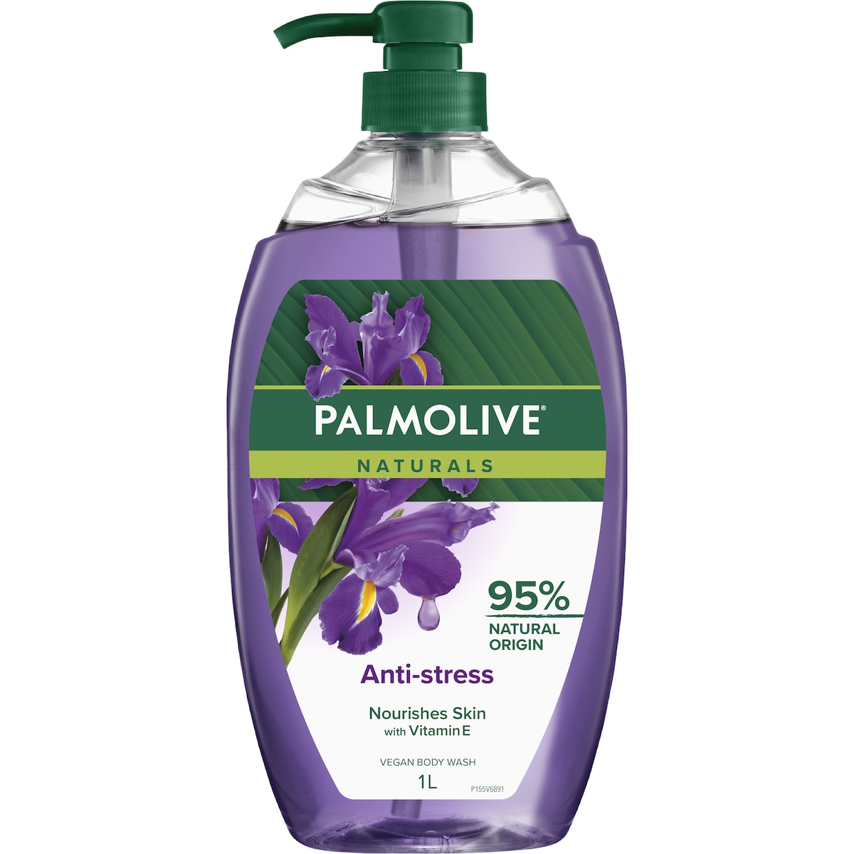 Fruitco Palmolive Body Wash Shower Gel Naturals Anti Stress 1l