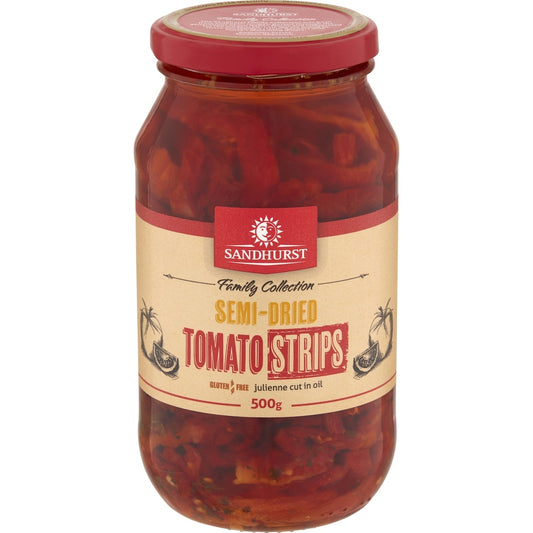 Fruitco Sandhurst Semi-Dried Tomato Strips In Oil 500g