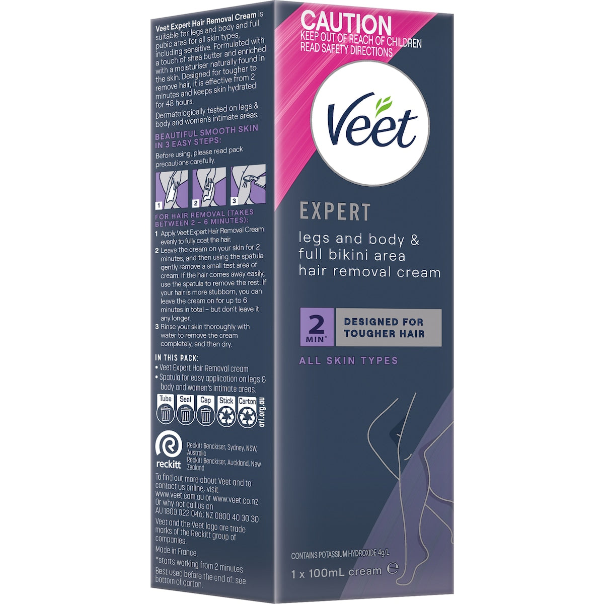 Fruitco Veet Expert Hair Removal Cream Legs & Body 100mL