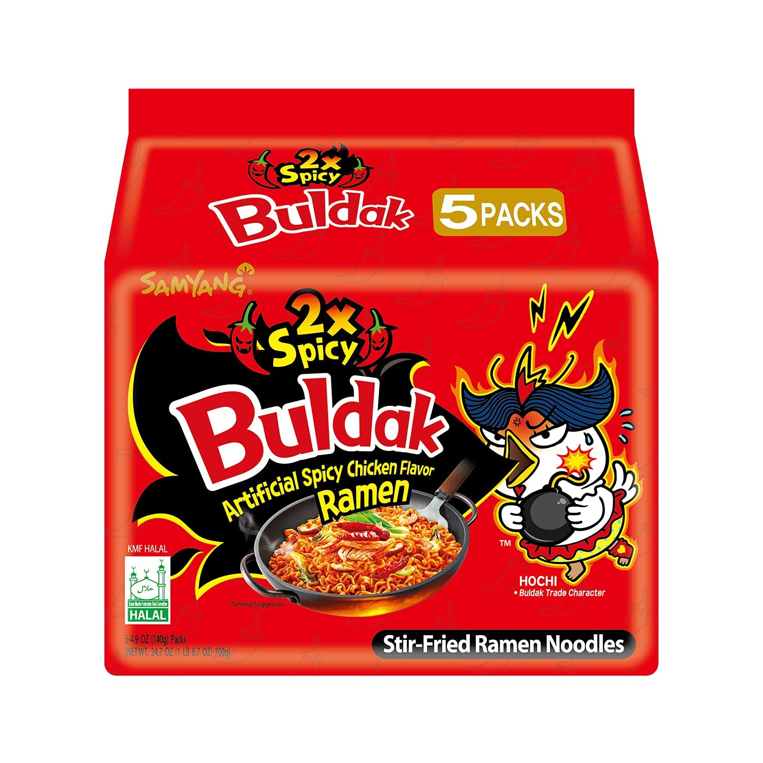 Fruitco-Samyang-Buldak-Hot-Chicken-Flavor-Ramen-2xSpicy-5pack-700g
