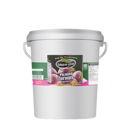 Fruitco GreenLeaf Sliced Turnip Pickles 10Kilo