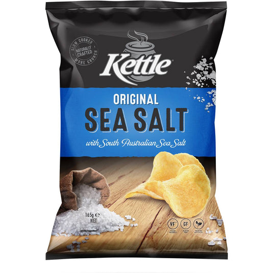 Kettle Sea Salt & Vinegar Chips 165g