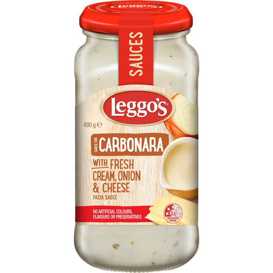 fruitco-leggos-carbonara-sauce-with-fresh-cream-onion-cheese-490g-1-each