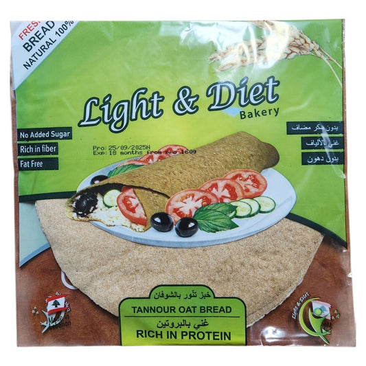 Light & Diet Bakery Tannour Oat Bread 160g