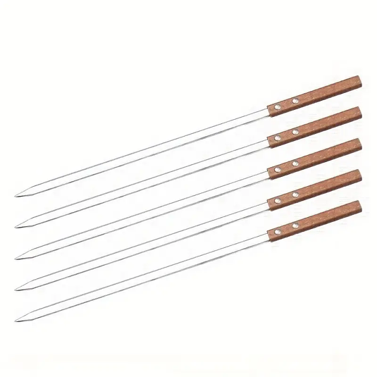 fruitco-metal-skewers-flat-medium-with-wooden-handle-1-each