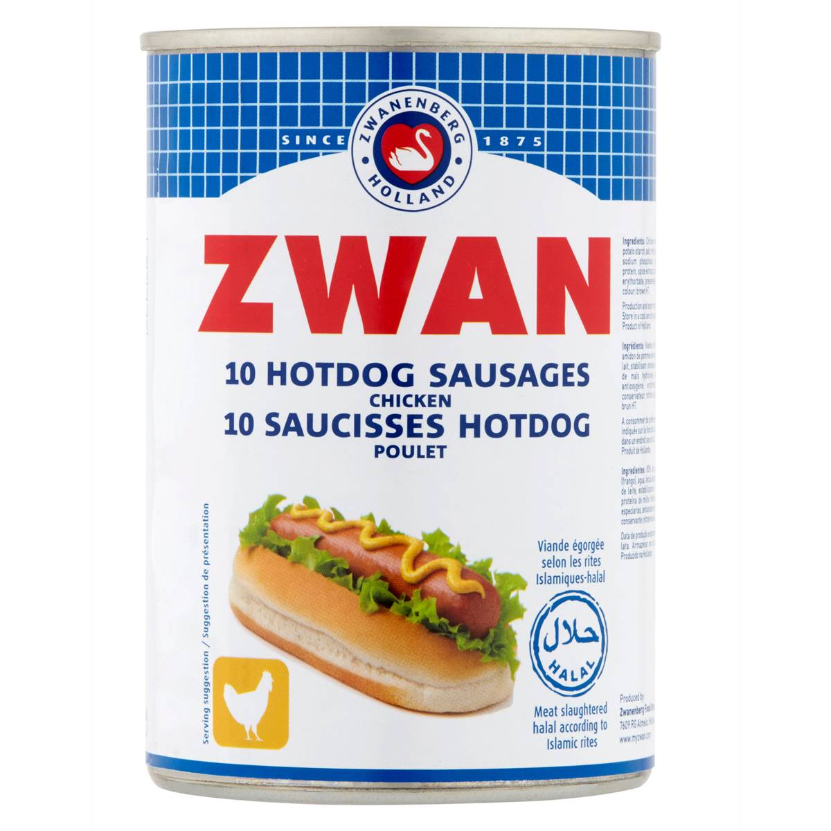 fruitco-zwan-10-hotdog-sausages-400g-1-each