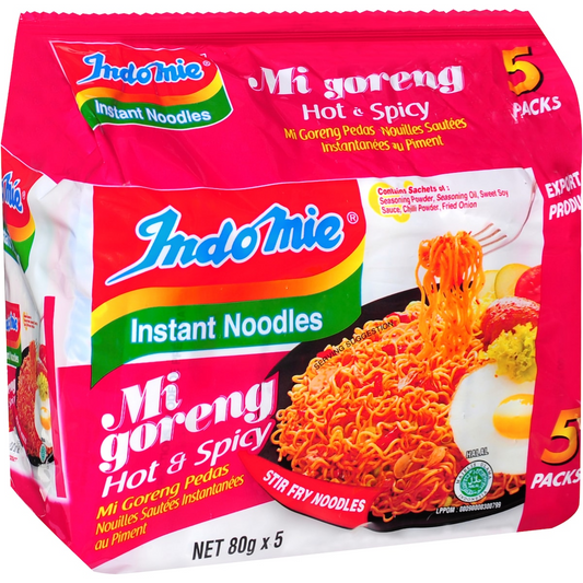 Indomie Noodles Hot & Spicy 5x80g