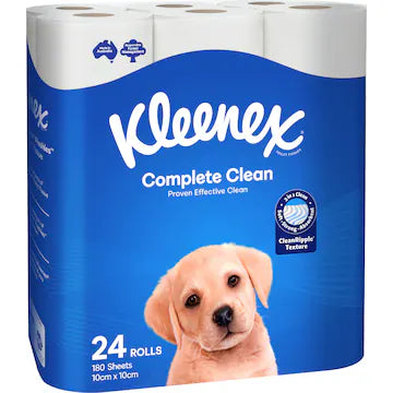 Kleenex Complete Clean Toilet Paper 24 Pack