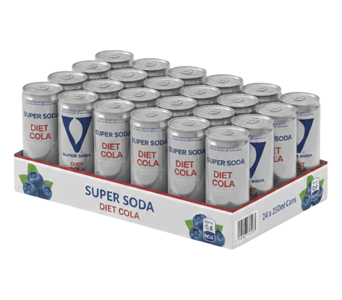 V Diet Cola - 250ml (Pack of 24)